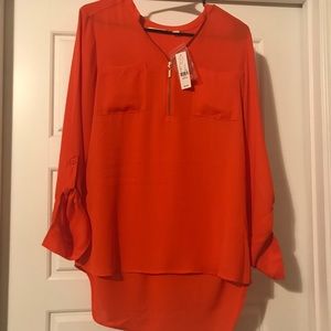 Burnt Orange, New York & Company Shirt